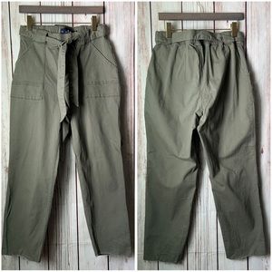 HOLLISTER Ultra high-rise jogger classic stretch pants military green women sz L